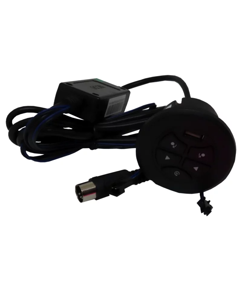 CONTROL DUAL ACTUATOR USB CHARGE RIGHT FACING. Input: 29V 2A. Output: 5V 2.1A. One Button Return Function.