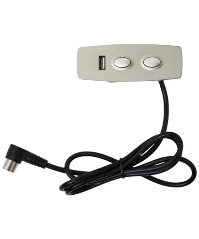 Okin JLDK.17.05.30 Recliner Switch. Has 2 buttons, and it operates the up/down (open/close) of the recliner with a USB charging port to your mobile device