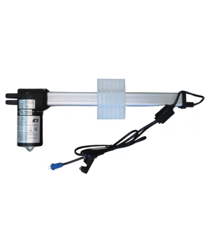 KDPT007-226 Kaidi Linear Actuator Motor. Specs: Max. load: 1500N, Speed: 25 mm/s, Stroke: 198 mm, Rated Voltage: DC 29V, Rated Input: 75W