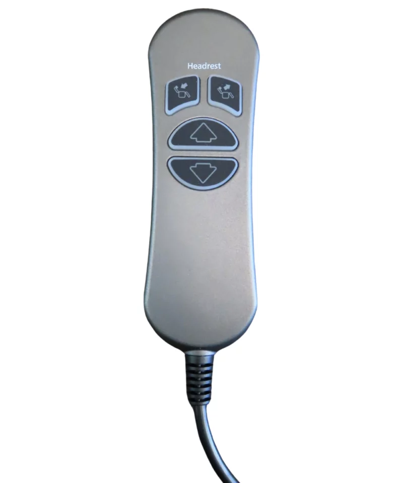 HC110-2M-1U02 4-Button 5-Pin Recliner Remote Controller. Replaces the HHC HSW304 Control Wands, the remote's buttons are backlit