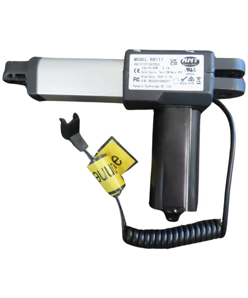 R811T Genuine RMT Linear Actuator Motor Assembly. Made by Remacro Machinery & Technology Co Ltd., used in power recliners, lift chairs, & other motion furniture