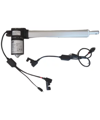 KDYJT013-147 Kaidi Linear Actuator Motor. Specs: Max Load – 800N, Speed – 36mm/s, Stroke – 267mm, Rated Voltage – DC 29V, Rated Input – 75W