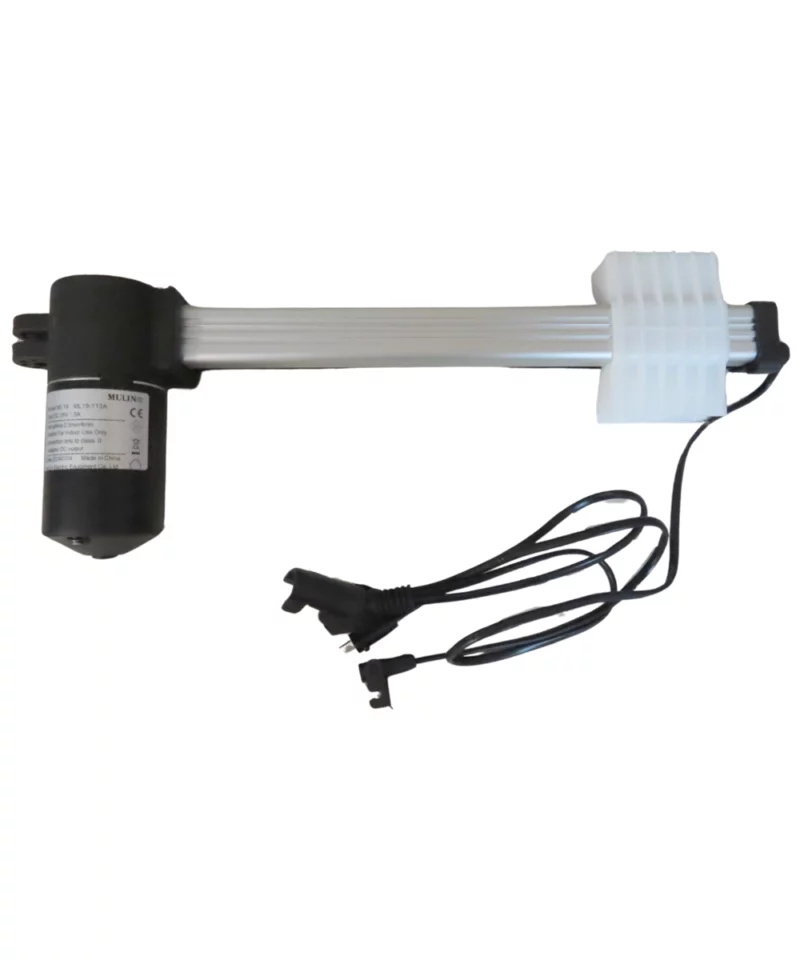 ML18-113A Mulin Replacement Linear Actuator. Specifications, Input: DC 28V – 1.5A, Interuptime: 0.5min/4min, Connection only class II adaptor DC output