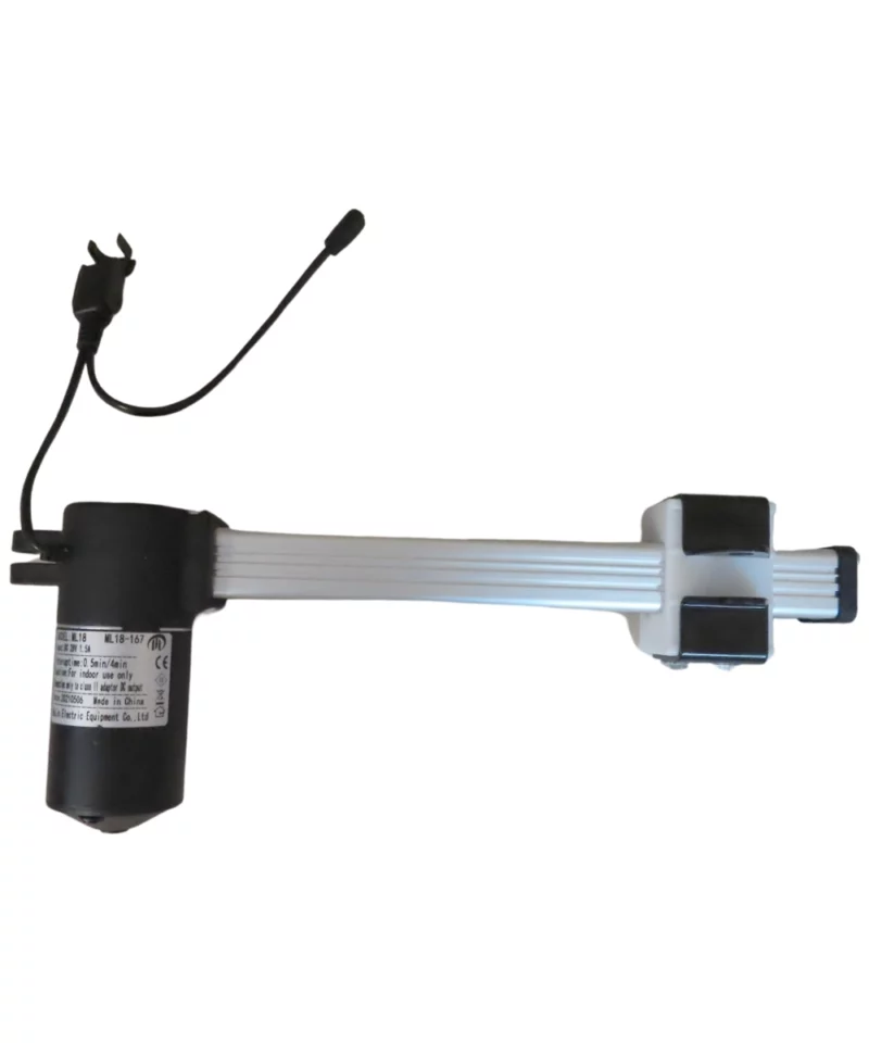 ML18-167 Mulin Replacement Linear Actuator. Specifications, Input: DC 28V – 1.5A, Interuptime: 0.5min/4min, Connection only class II adaptor DC output