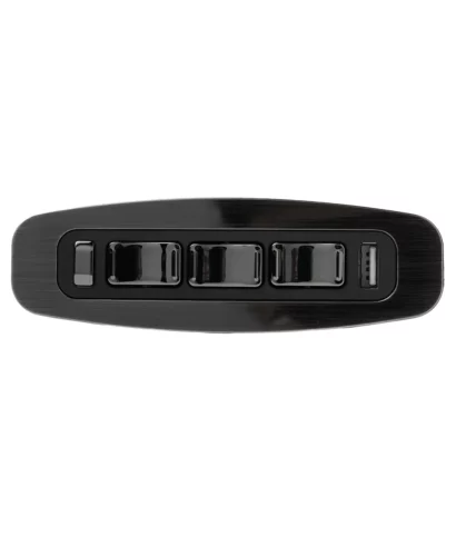 JLDK.15.08.24 Okin 7-Button 7-Pin Recliner Switch with USB. Seven Buttons: operates the footrest, headrest & lumbar. Rated Voltage: 29V 2A, USB port: 5V 2A