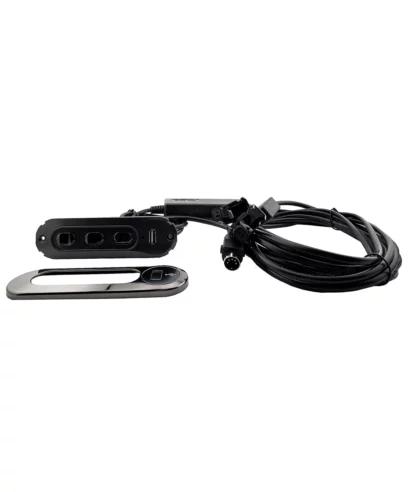 KDH137-005 Kaidi 6-Button Electric Recliner Switch with USB. 6 button electric recliner switch with 5 pin plug plus female Lumbar and Headrest motor plugs
