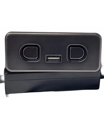 DL-SK-090-R-01 2-Button Right Side Unit Recliner Switch with USB. The switch It has two buttons that operate the up/down (open/close) of the chair
