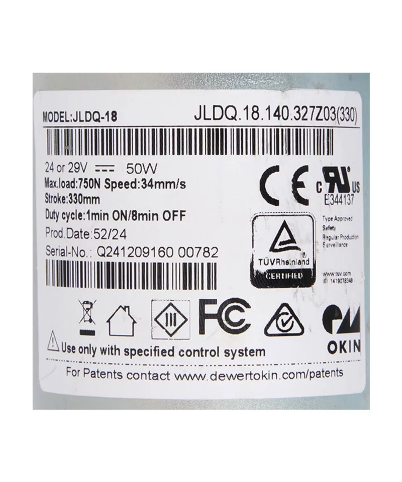 Jldq JLDQ.18.140.327Z03 Okin Linear Actuator for Recliner/Lift Chair