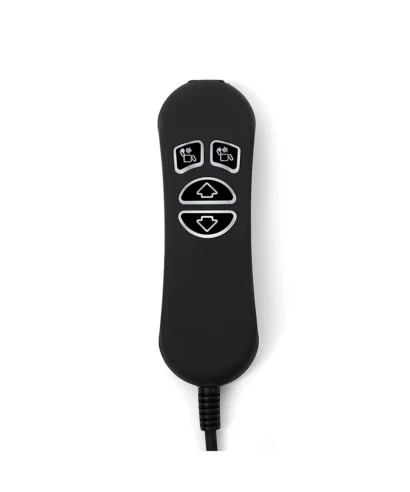 HSW304 4-Button Dual 5-Pin Recliner Remote Controller USB & Backlit. It is compatible with the HSW208JC 4-button remote controller and the HC110-2M-1U02