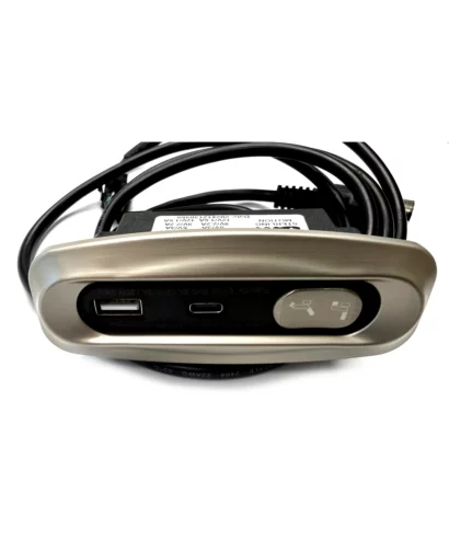 SMT-S21402 2-Button Recliner Switch with USB-C Fast Charging. Features fast USB and USB-C charging (up to 20W), dual controls, and a 5-pin plug
