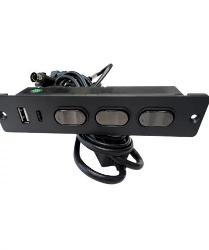 DL-SK-180-3-009 6-Button Power Recliner Switch with USB-A/C. By CNDOER: three rocker controls for footrest, headrest & lumbar, plus USB-A and USB-C ports